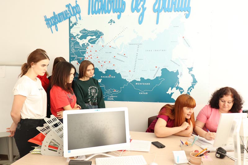 В центре «Коррекция и развитие» проходят практику студенты Астраханского социально-педагогического колледжа